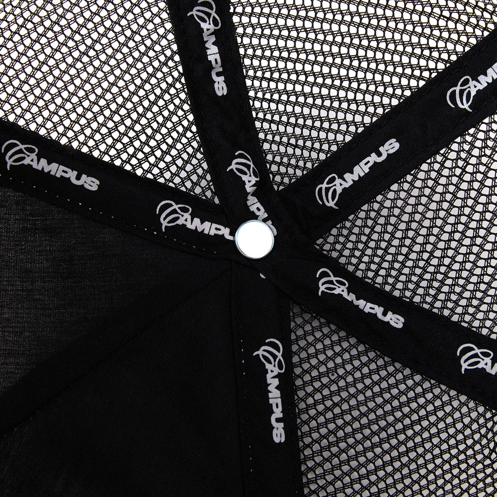 Road Trip Trucker Snapback Hat (Black/White)